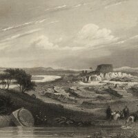 Unbekannt - Die Ruinen von Babylon - Stahlstich - um 1850