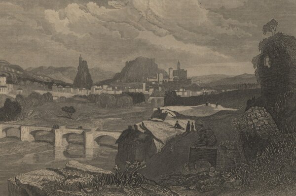 Kunstanstalt des bibliographischen Instituts, Hildburghausen - Chateau de Puy - Stahlstich - um 1850