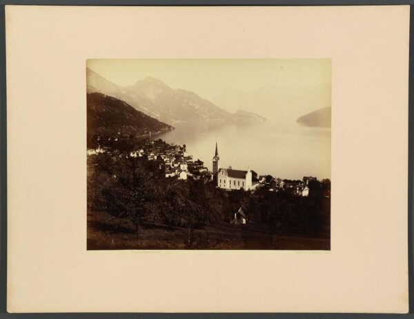 Giorgio Sommer - Weggis Vierwaldstettersee, Schweiz - o.J. - Fotografie Albuminabzug