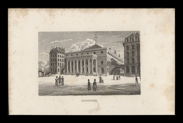 unbekannt - Das Odeon - Stahlstich - um 1840