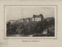Rauch - Chateau de Rabodange - Stahlstich - um 1840
