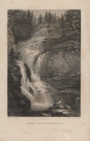Ludwig Richter - Der Zackenfall - Stahlstich - um 1840