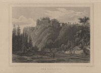 G.G. Lange, Darmstadt - Der Hockstein - Stahlstich - um 1840