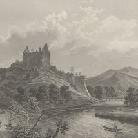 Jonas Umbach - Burgheim bei Breisach - Stahlstich - 1....