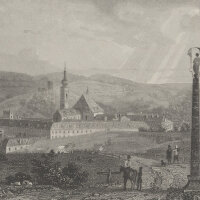 Johann Carl August Richter - Heiligenkreuz - Stahlstich -...