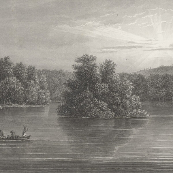 Hermann Julius Meyer - The upper Mississippi (Minnesota) - Stahlstich - 1. Hälfte 19. Jhd.