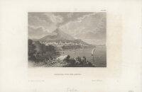 Johann Georg Martini - Catanea und der Aetna - Stahlstich...