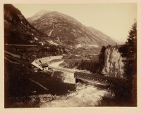 Giorgio Sommer - Gotthardbahn bei Wassen, Schweiz - o.J....