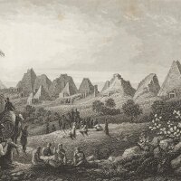 Unbekannt - Pyramiden von Meroe - Stahlstich - Erste...