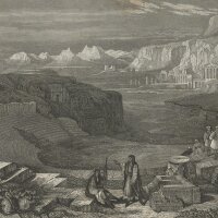 Ernst Friedrich Grünewald - Ruinen von Sela (Petra)...