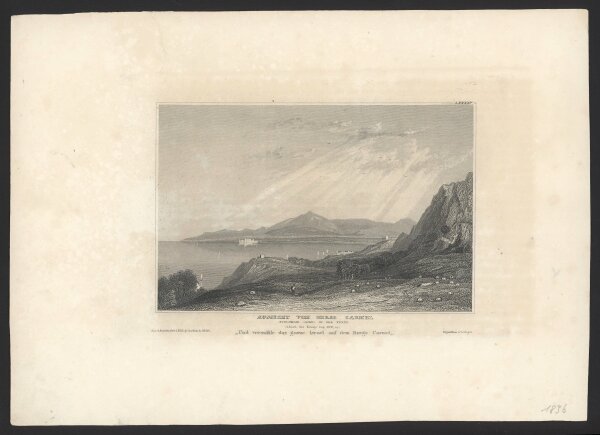 Unbekannt - Aussicht vom Berge Carmel - Stahlstich - Erste Hälfte 19. Jhd.