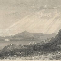 Unbekannt - Aussicht vom Berge Carmel - Stahlstich -...