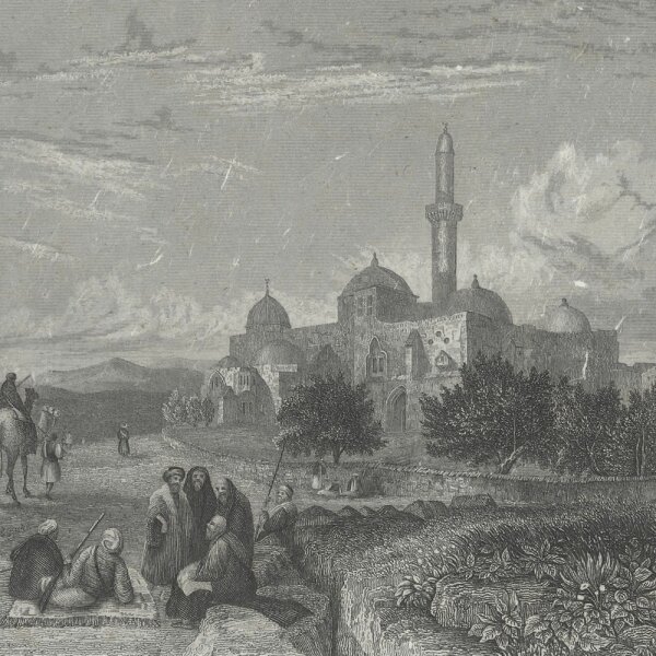Unbekannt - Zion by Jerusalem - Stahlstich - Erste Hälfte 19. Jhd.