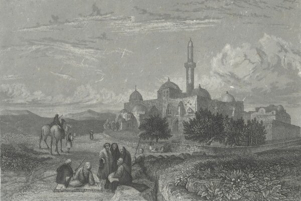 Unbekannt - Zion by Jerusalem - Stahlstich - Erste Hälfte 19. Jhd.
