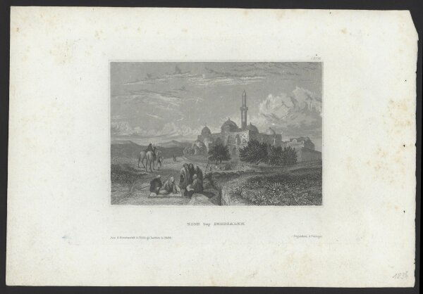 Unbekannt - Zion by Jerusalem - Stahlstich - Erste Hälfte 19. Jhd.