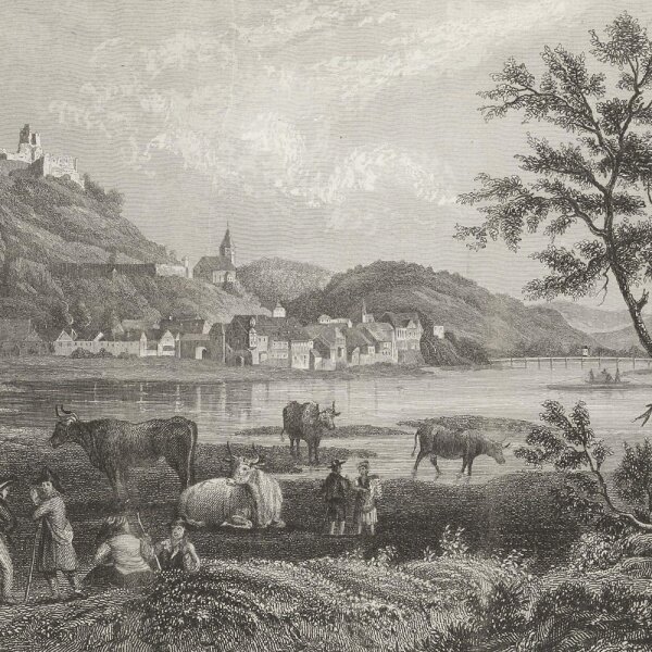 Unbekannt - Markt & Donau-Stauf - Stahlstich - Erste Hälfte 19. Jhd.