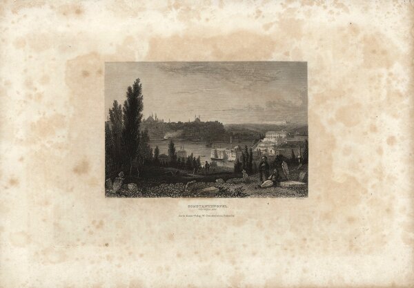 Unbekannt - Konstantinopel - Stahlstich - um 1850