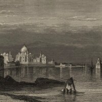 Unbekannt - Taj Mahal Agra - Stahlstich - um 1850