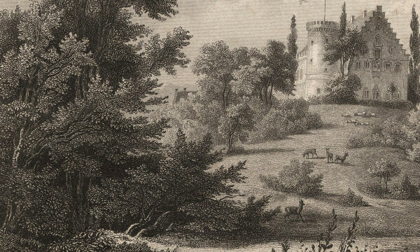 Unbekannt - Rosenau bei Coburg - Stahlstich - um 1850