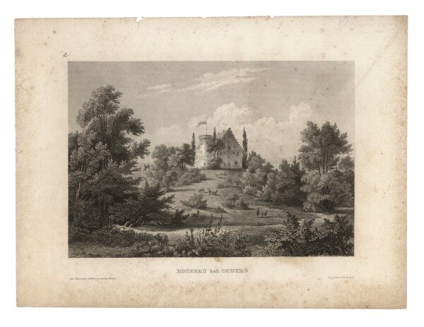 Unbekannt - Rosenau bei Coburg - Stahlstich - um 1850