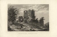 R. Dawson - Burgruine Liebenstein - Stahlstich - um 1850