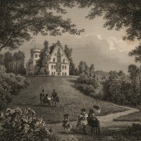 Ludwig Rohbock - Rosenau Sachsen-Coburg - Stahlstich - um...