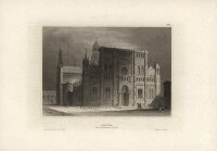 Unbekannt - Karthäuserkirche Pavia - Stahlstich - um...