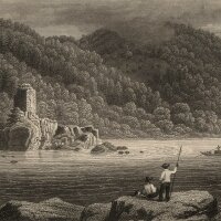 Unbekannt - Der Donau-Wirbel - Stahlstich - um 1850