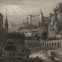 Unbekannt - St. Maximus-Kapelle und St. Peters Kirchhof...