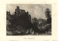 Unbekannt - Ruine Henneberg - Stahlstich - um 1850