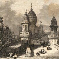 Unbekannt - Großer Tempel in Gokul - Stahlstich -...