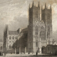 Unbekannt - Die Westminster-Abtei - Stahlstich - um 1850