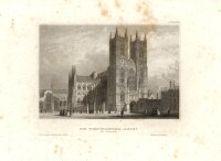 Unbekannt - Die Westminster-Abtei - Stahlstich - um 1850