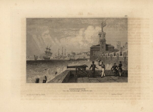 Unbekannt - Portsmouth - Stahlstich - um 1850