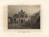C. Gerstner - St. Sulpice D Auxerre - Stahlstich - um 1850