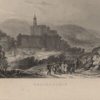 Albert Henry Payne - Weesenstein - Stahlstich - um 1830