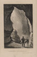 Ludwig Richter - Wasserfall in Adersbach - Stahlstich -...