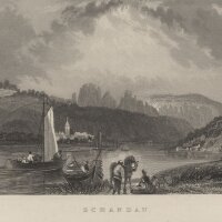 Salmon - Schandau - Stahlstich - um 1840