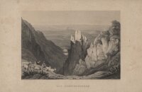 Ludwig Richter - Die Schneegruben - Stahlstich - um 1850