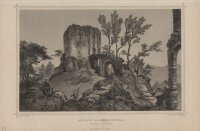 Ludwig Rohbock - Ruine Liebenstein - Stahlstich - um 1860