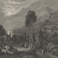 Johann Georg Martini - Vietri (Italien) - Stahlstich - 1....