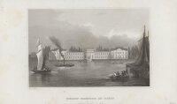 Unbekannt - Schloss Bieberich am Rhein - Stahlstich - 1....