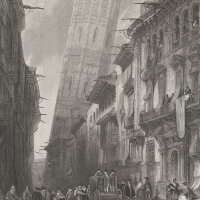 Unbekannt - Das Wunder von Saragossa - Stahlstich - 1....