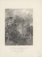 Henry Winkles - Old Tower, Heidelberg Castle - Stahlstich...