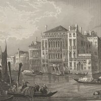 Unbekannt - Palast Barbarigo und Pisani in Venedig -...