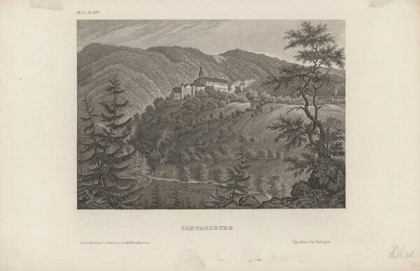 Unbekannt - Schwarzburg - Stahlstich - Erste Hälfte 19. Jhd.