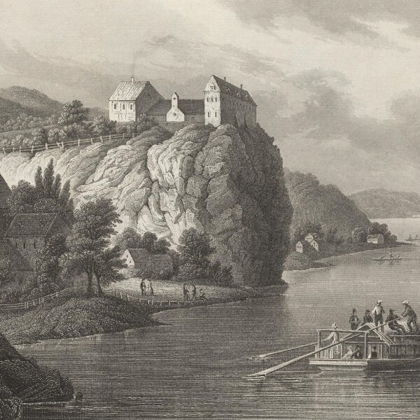 Unbekannt - Wackerstein an der Donau - Stahlstich - Erste Hälfte 19. Jhd.