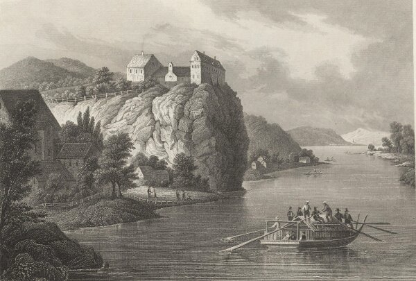 Unbekannt - Wackerstein an der Donau - Stahlstich - Erste Hälfte 19. Jhd.