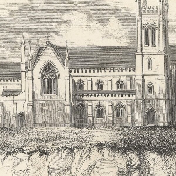 George Pike Nicholls - Ballymoodan Church - Holzstich - Erste Hälfte 19. Jhd.