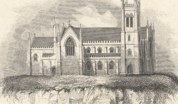 George Pike Nicholls - Ballymoodan Church - Holzstich - Erste Hälfte 19. Jhd.